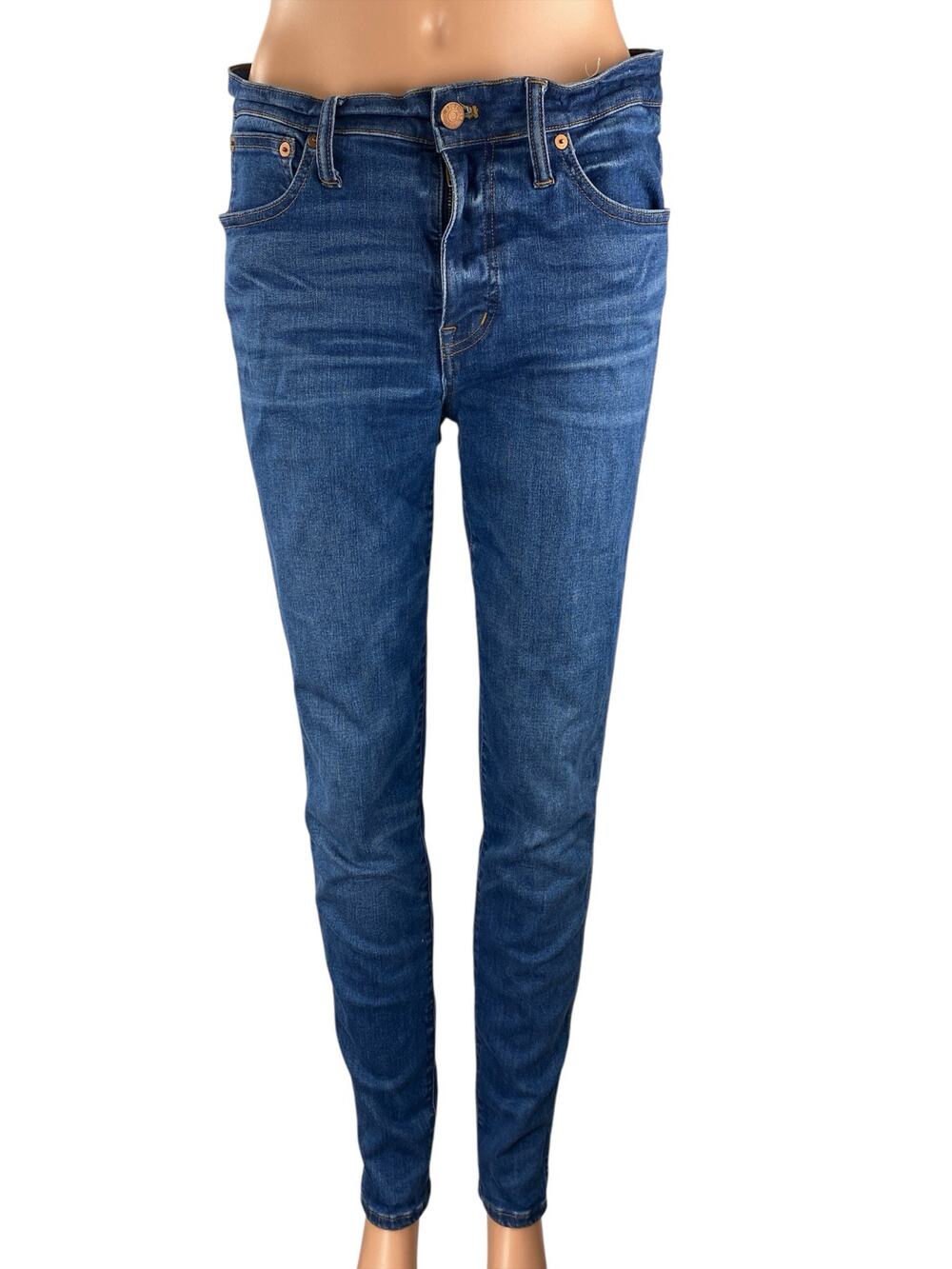 Madewell Women's Blue High Rise Slim Fit Classic Skinny Denim Jeans Pants Sz 29